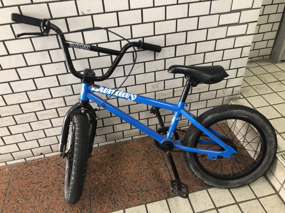 SUNDAY BIKE BMX 16インチ 自転車 キッズ ブルー 子供（FUN EASY