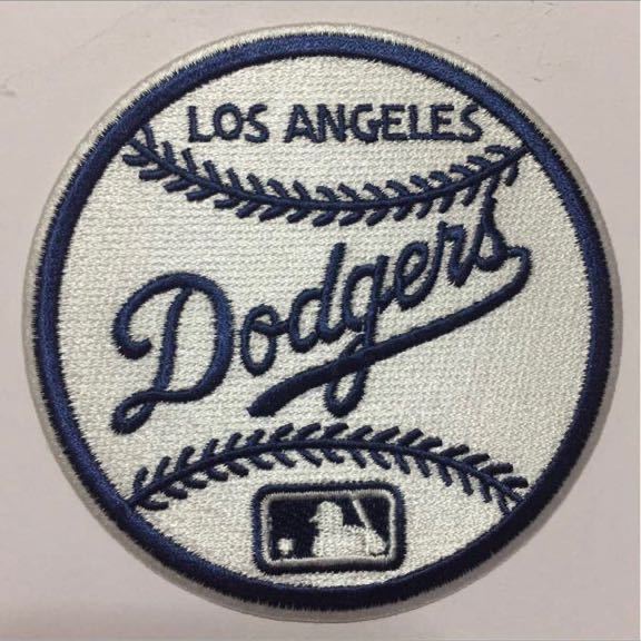 MLB ロサンゼルス・ドジャース ボール型 ワッペン 白 （【XL
