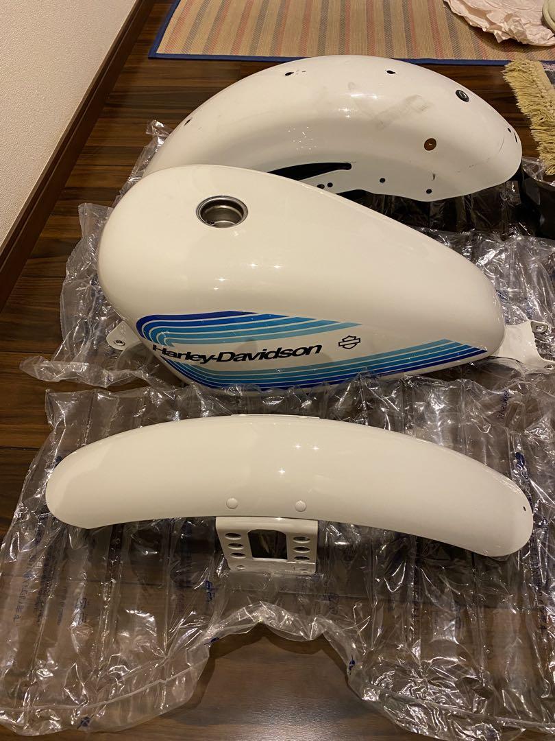 【高額売筋】 美品！ハーレーxl1200ns純正タンク・フロントリアフェンダー パーツ