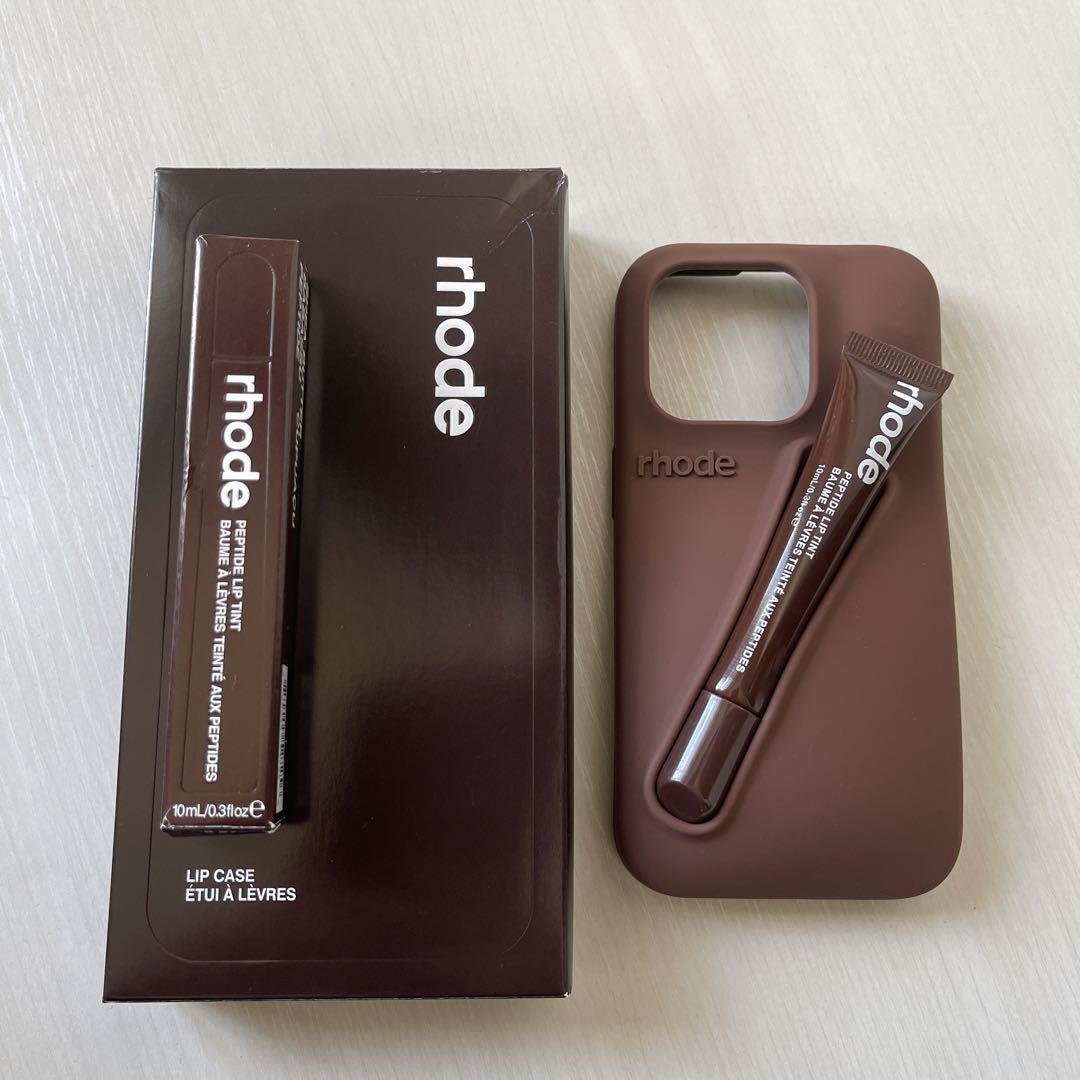 rhode skin 】 iPhone15Proケース+リップティントセット（日本