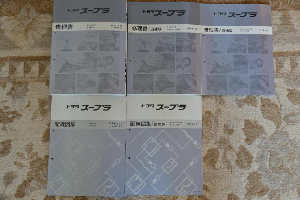 【25％OFF】 トヨタ・スープラ(JZA70) 修理書/配線図集 狩る アクセサリー