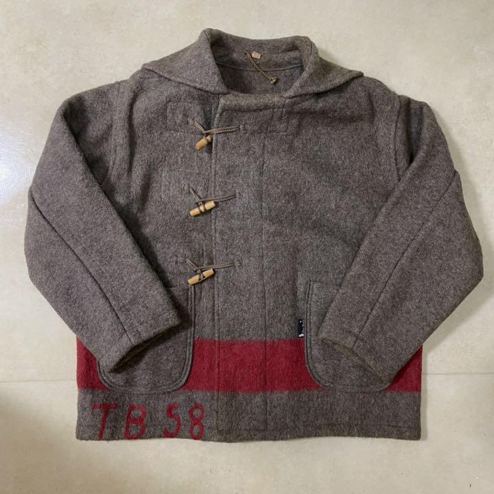 古着 SLOWSTONE ブランケットコート スイス軍 ダッフルコート