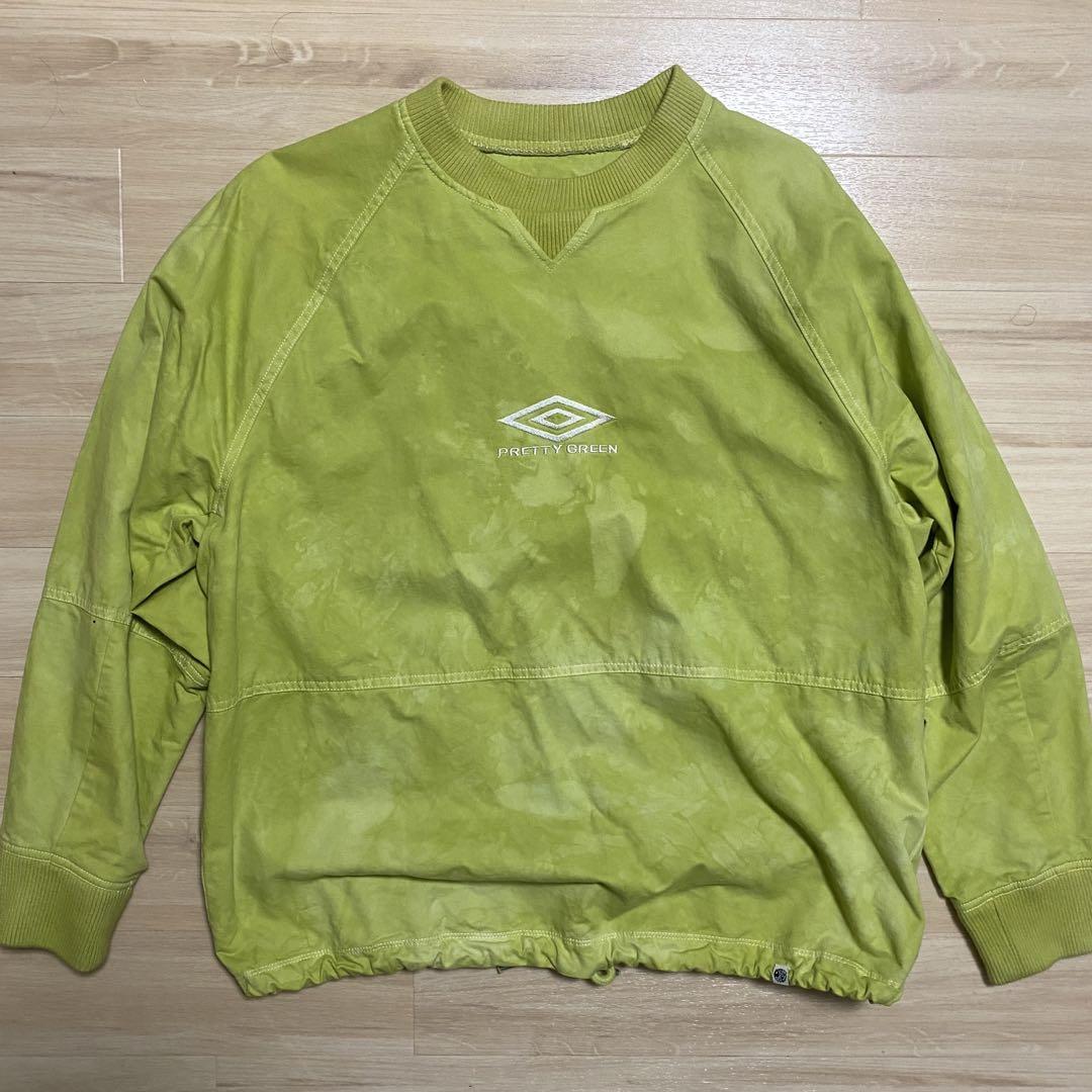 ドリルトップ pretty green × すり寄り umbro drilltop