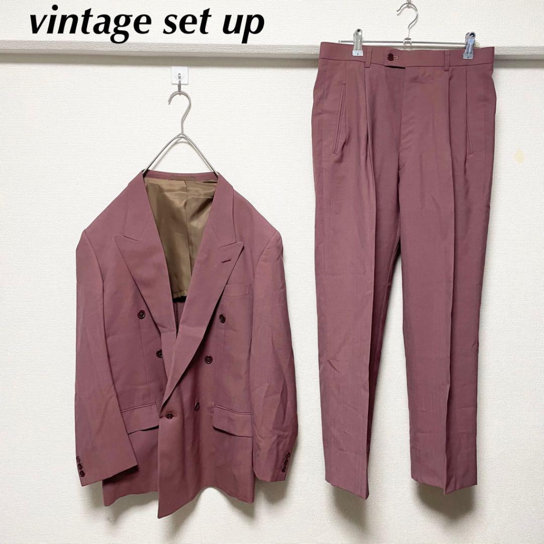 美品✨ ZARA セットアップ グリーン ダブル スーツ 古着 菅田将