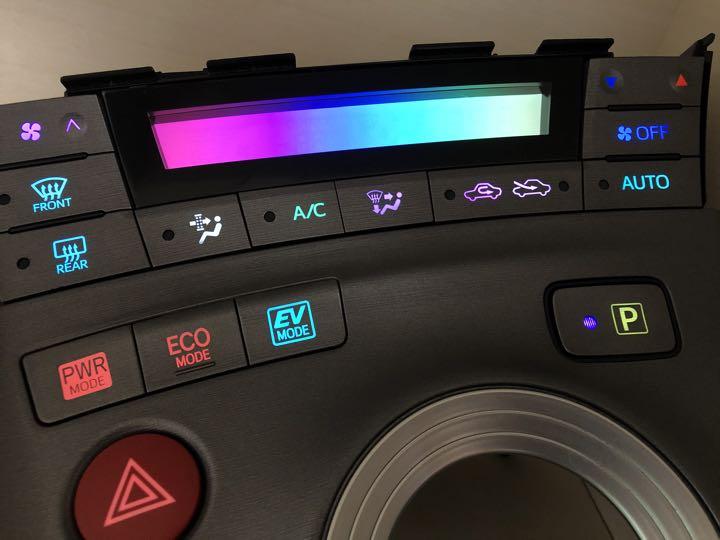 プリウス ZVW30 後期 LED打ち換え済み エアコンパネル＆シフト