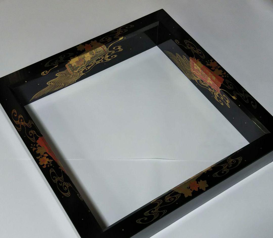 茶道具 炉縁 キャッ 花筏 蒔絵 輪島塗 北浜宗真