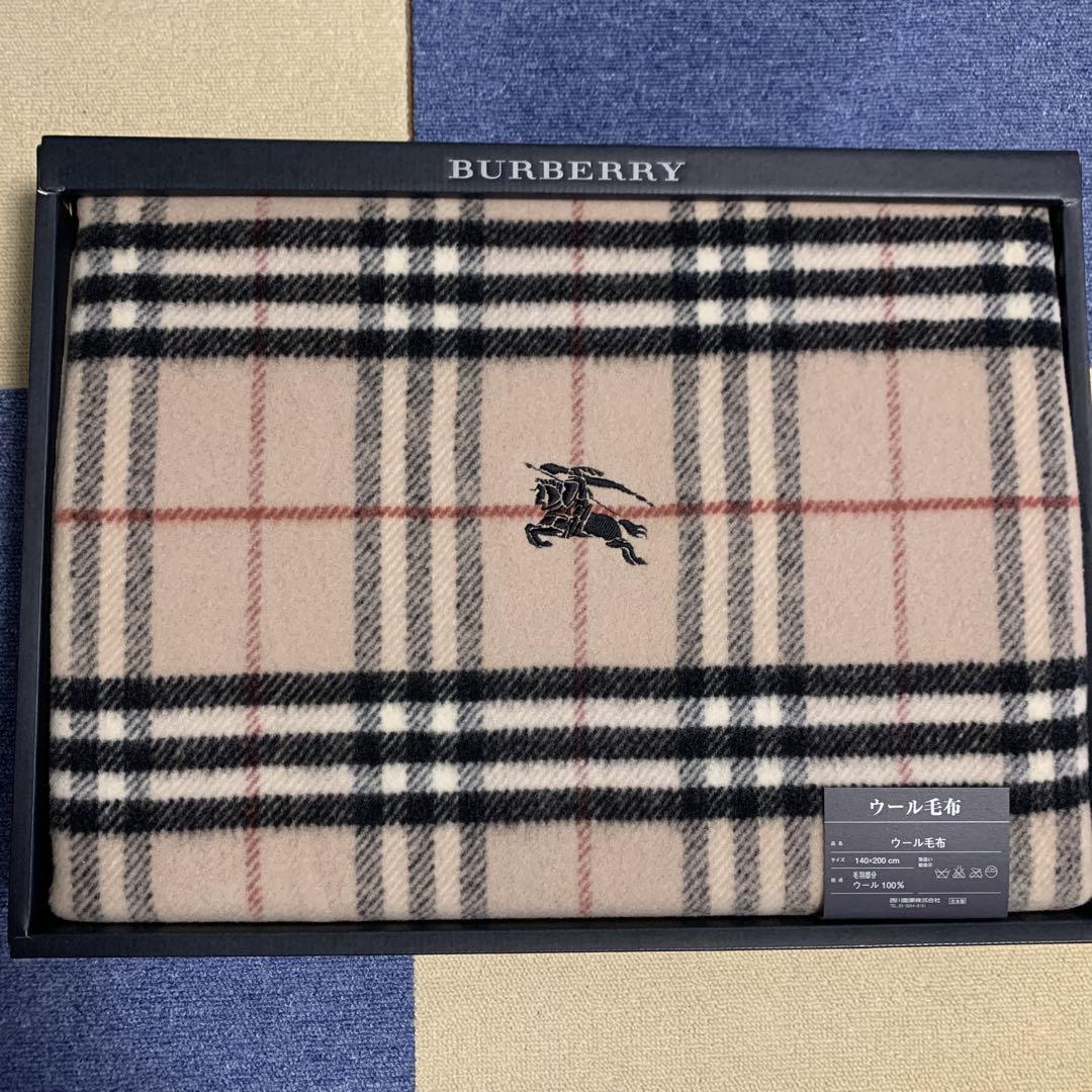 BURBERRY バーバリー毛布 ウール100% ブランド毛布 ノバチェック BURBERRY（毛布）のフリマアイテム一覧