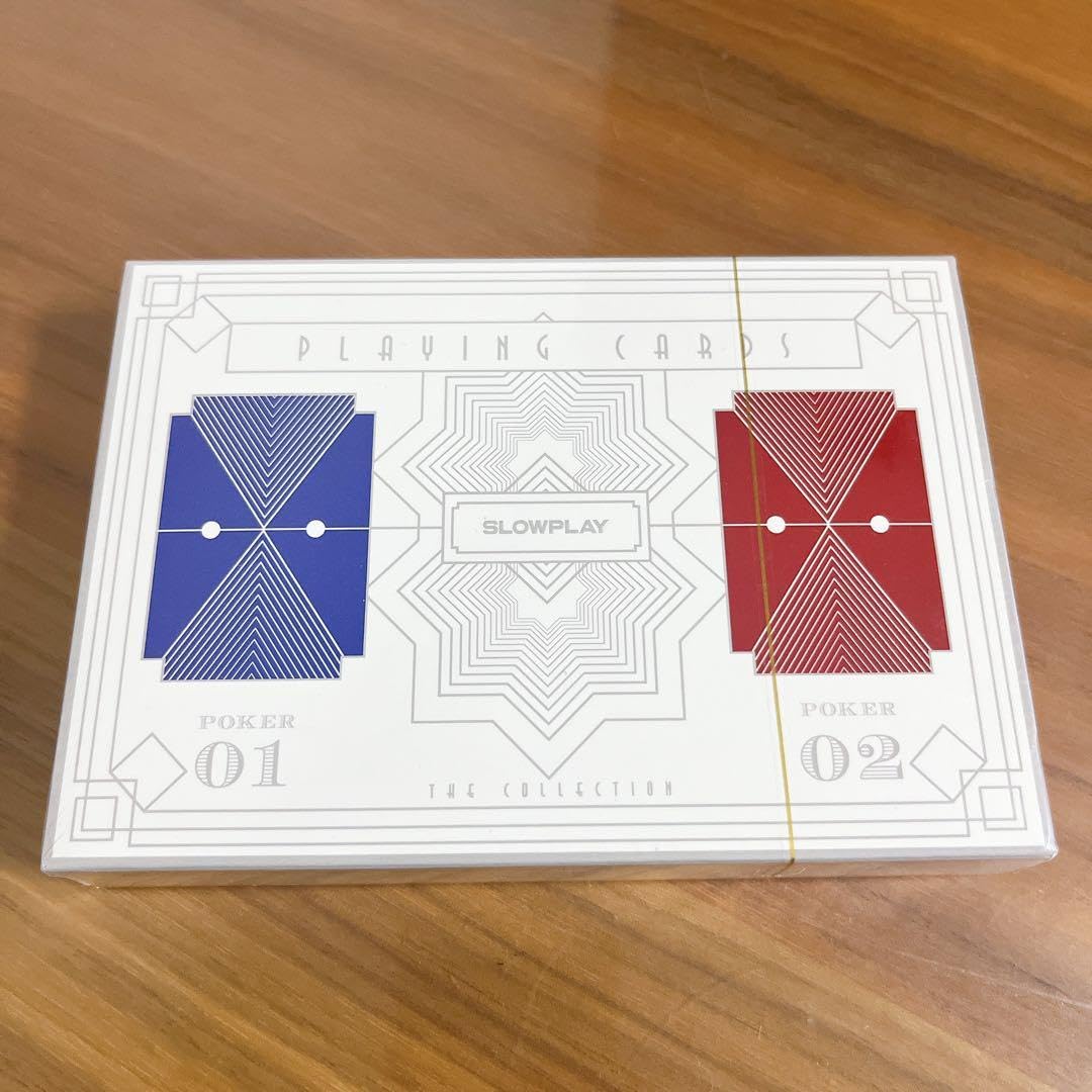 SLOWPLAYトランプ プラスチック２デッキ ジャンボインデックス　カジノ Amazon | SLOWPLAYトランプ プラスチック100% 2デッキ ジャンボ