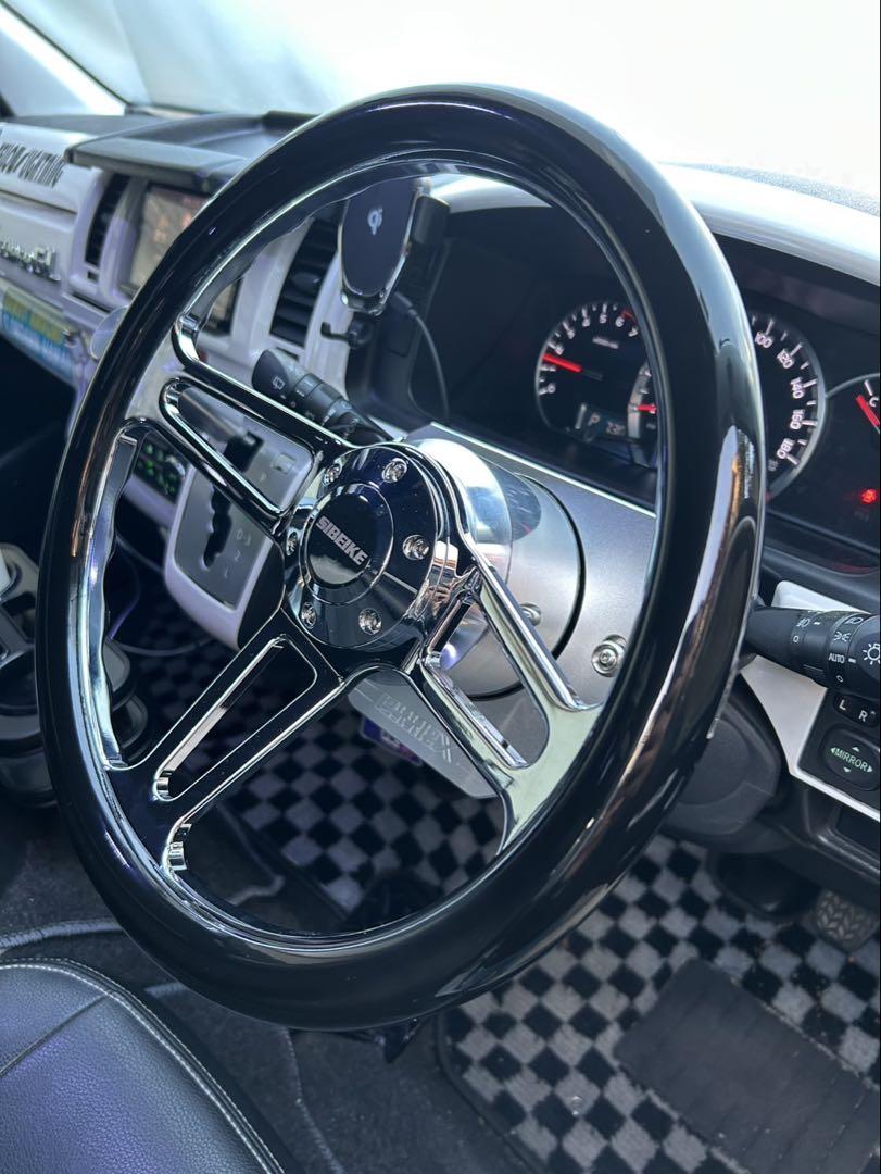 ハイエース　ステアリング　ボス　コラムカバー　ボスカバーセット　ESSEX ４型 ハイエース ステアリング ボス コラムカバー ボスカバーセット
