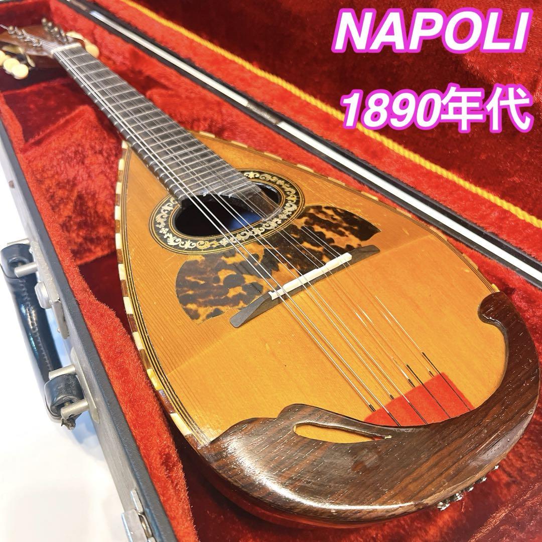 希少NAPOLI マンドリン 1890年代 インレイ ARTURO FARINI