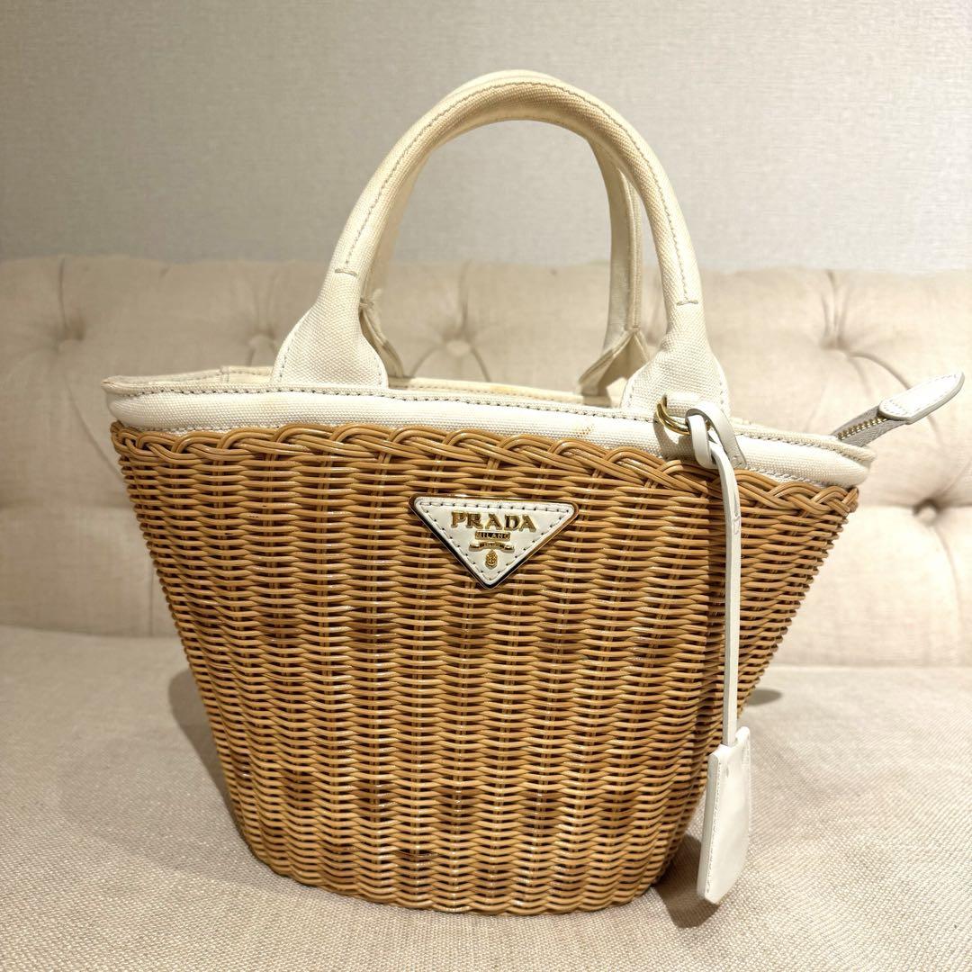 プラダ カゴバッグ （楽天市場】PRADA プラダ かごバッグ 1BG422