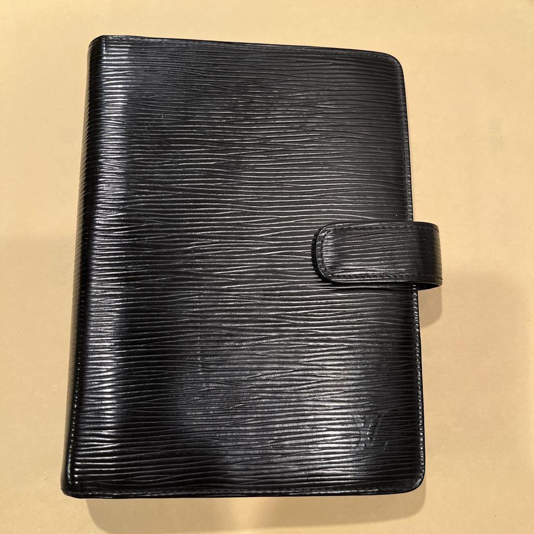 ルイヴィトンLouis Vuitton システム手帳 黒（楽天市場】LOUIS