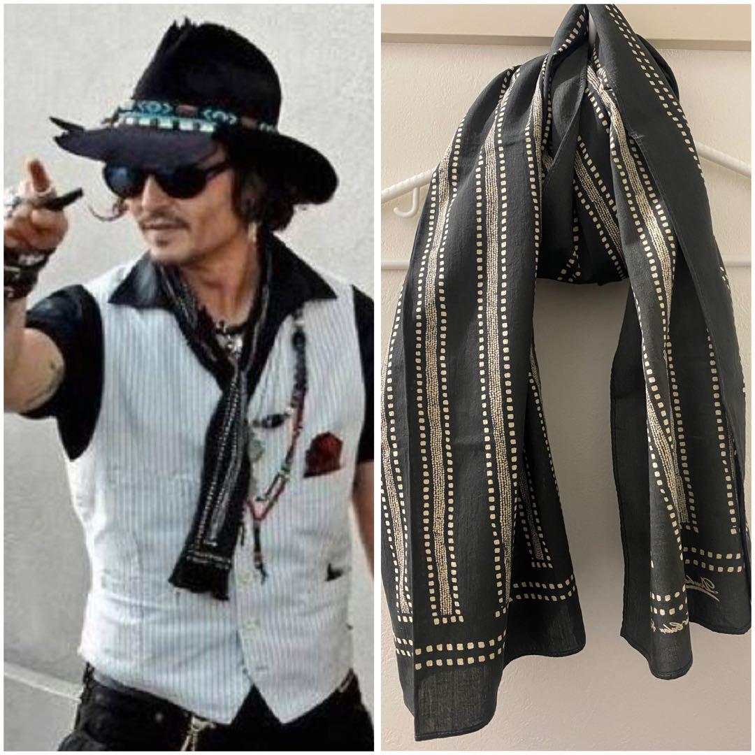 【RRL】ストール【ジョニーデップ風】 ジョニーデップ RRL ストール（RRL バンダナストールジョニー