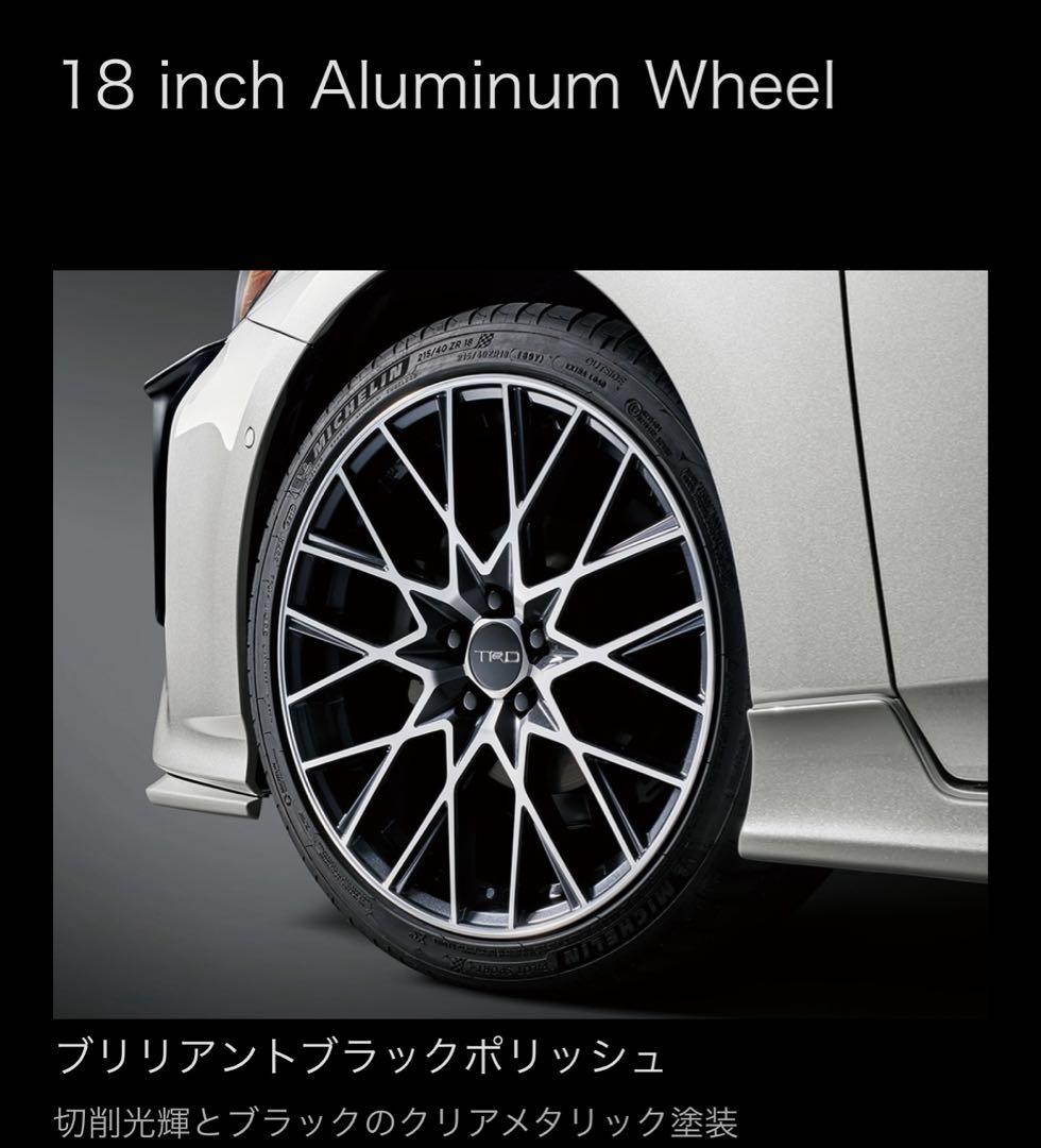 未使用品】プリウス50系 18インチアルミホイール「TRD TF9