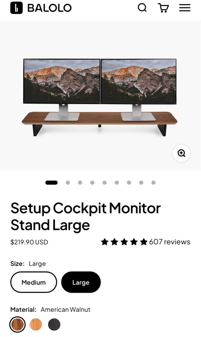 balolo デスクシェルフ　セット デスクシェルフ】BALOLO Setup Cockpit Monitorstandをレビュー