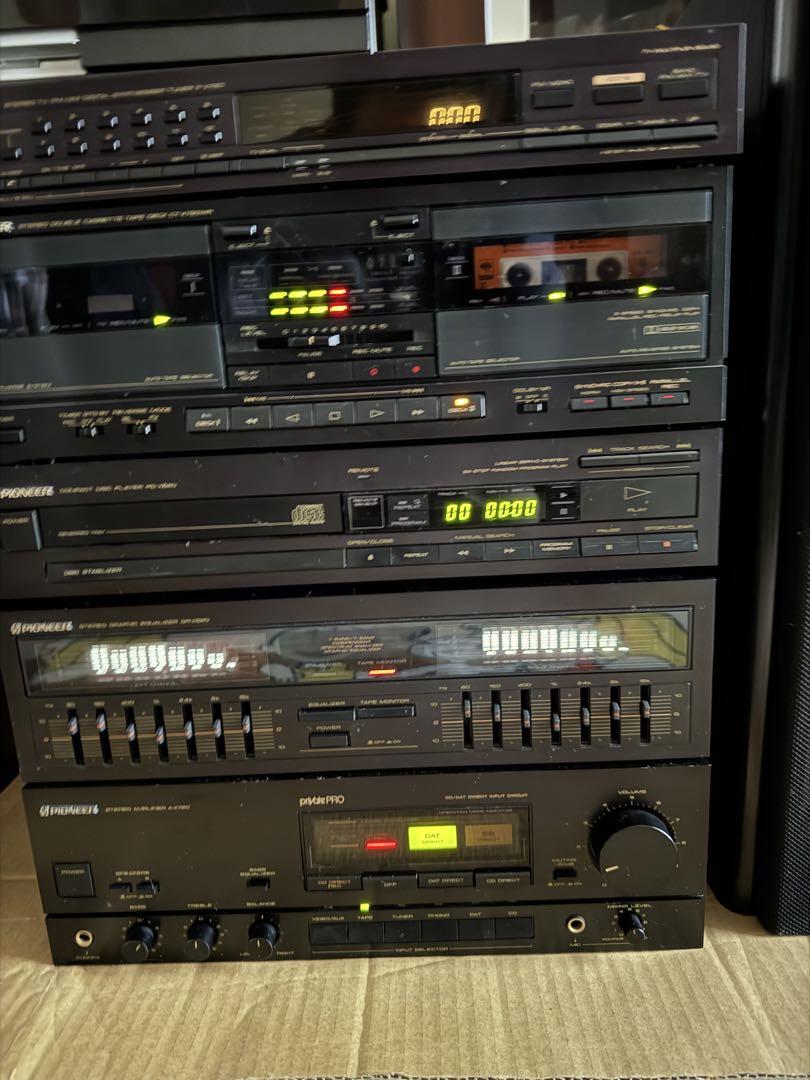 パイオニアプライベートプロ　　　 バブルコンポ。 1989年 ﾊﾞﾌﾞﾙｺﾝﾎﾟ PIONEER private PRO D8 黄金時代 最強 圧倒的