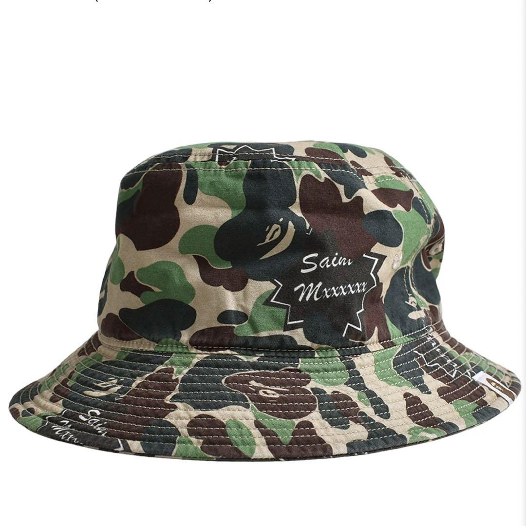 Saint Michael × Bape カモフラージュ バケットハット セントマイケル SAINT Mxxxxxx A BATHING APE_ x SAINT Mxxxxxx