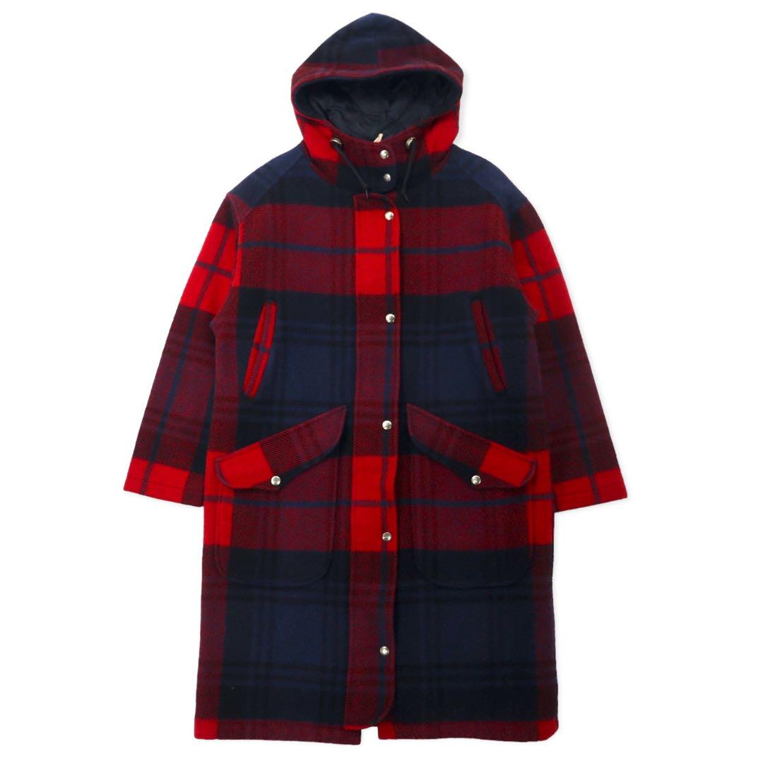 WOOLRICH USA製 90年代 フーデッド メルトン オーバーコート M WOOLRICH USA製 90年代 フーデッド メルトン オーバーコート M