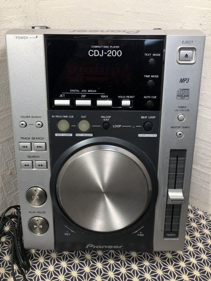Pioneer dj パイオニア　CDJ-200 レンズクリーニング　電源コード Pioneer パイオニア CDJ-200 レンズクリーニング 電源コード付属