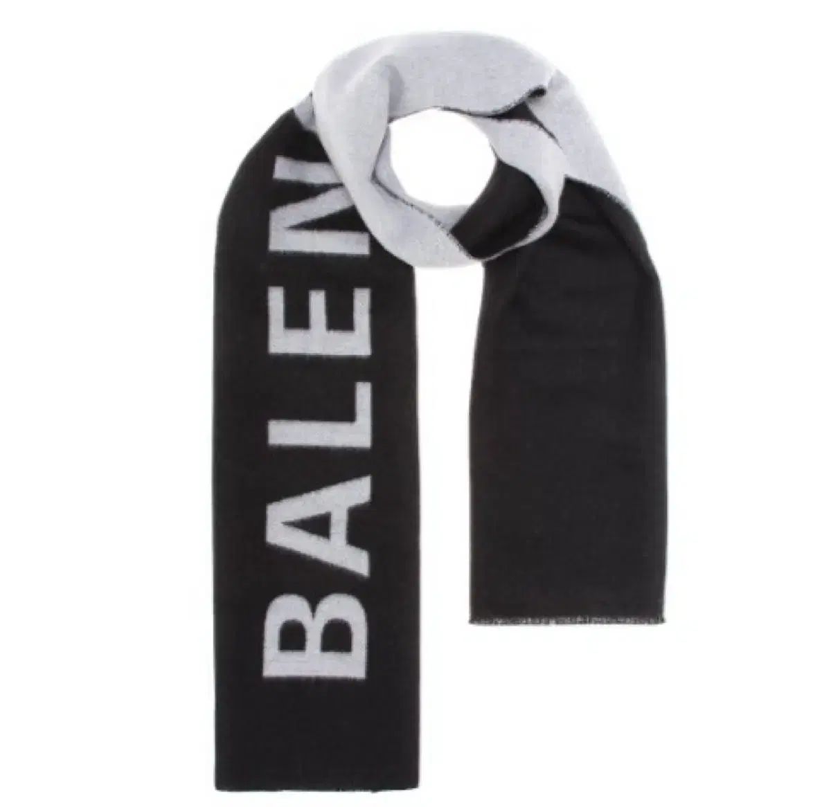 BALENCIAGA(バレンシアガ) ロゴ ウール マフラー リバーシブル