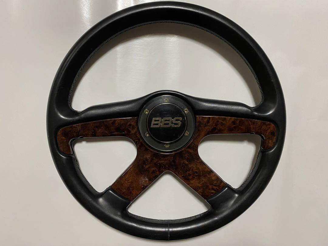 BBS ハンドル ステアリング ウッド レザー コンビ