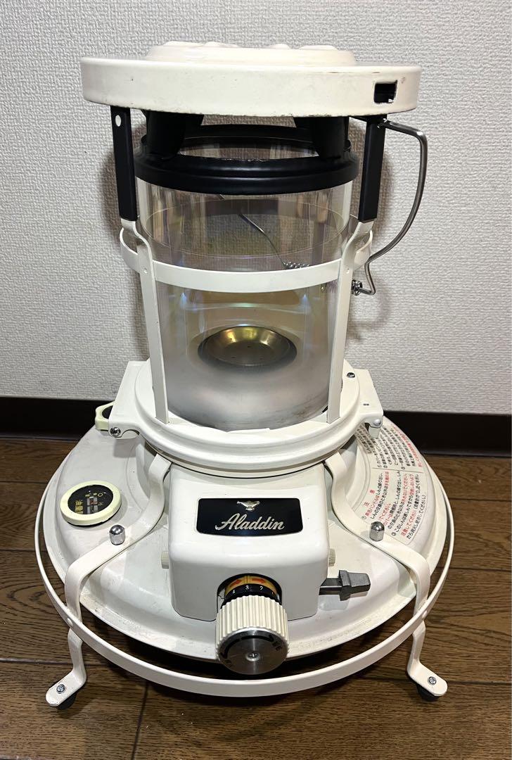 アラジン　ストーブ　レインボーガラス　カスタム Aladdin Blue Flame Heater,アラジンSeries39, ガラスチムニー