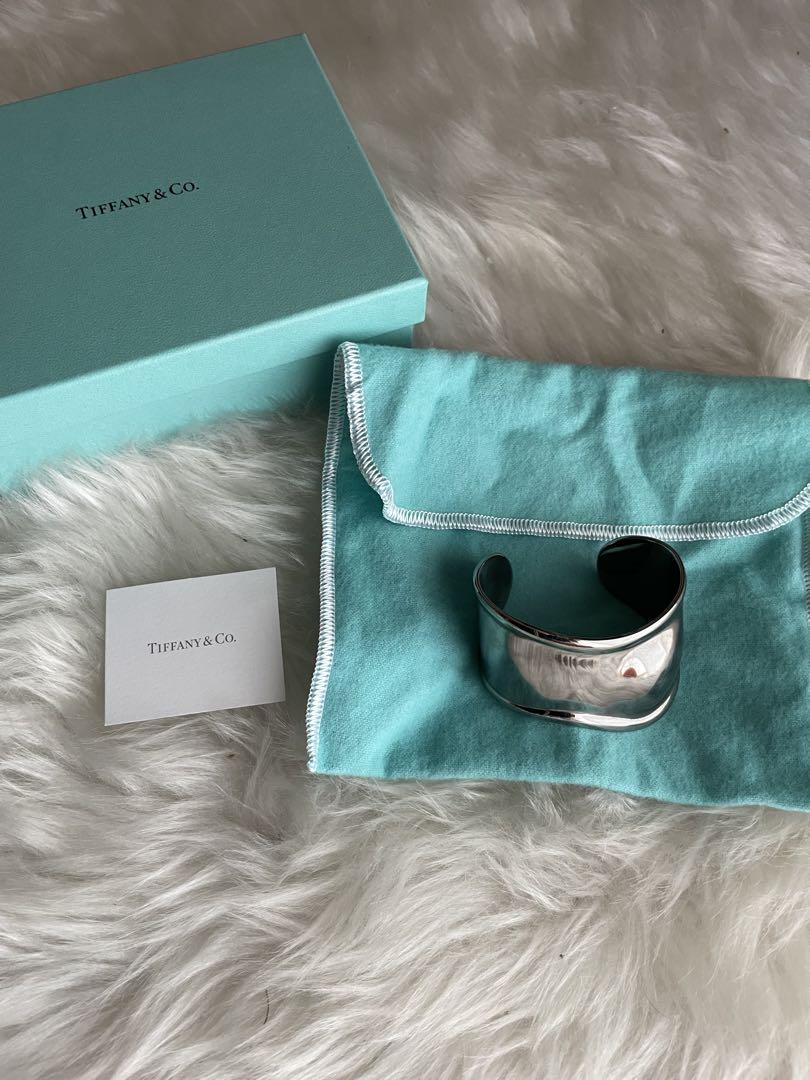 ティファニーTiffany & Co. ボーンカフ　ルテニウム左手用Sほぼ未使用 ティファニーTiffany & Co. ボーンカフ ルテニウム左手用Sほぼ未