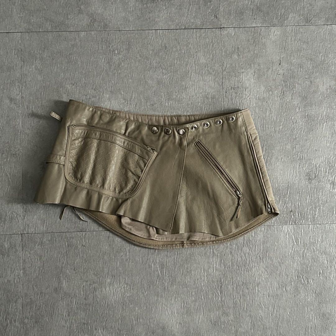 90s archive Carlos Falchi leather belt（Michael Godel