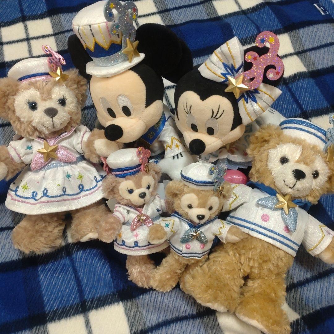 ミッキー＆ミニー ダッフィー＆シェリーメイ ぬいぐるみ （画像1