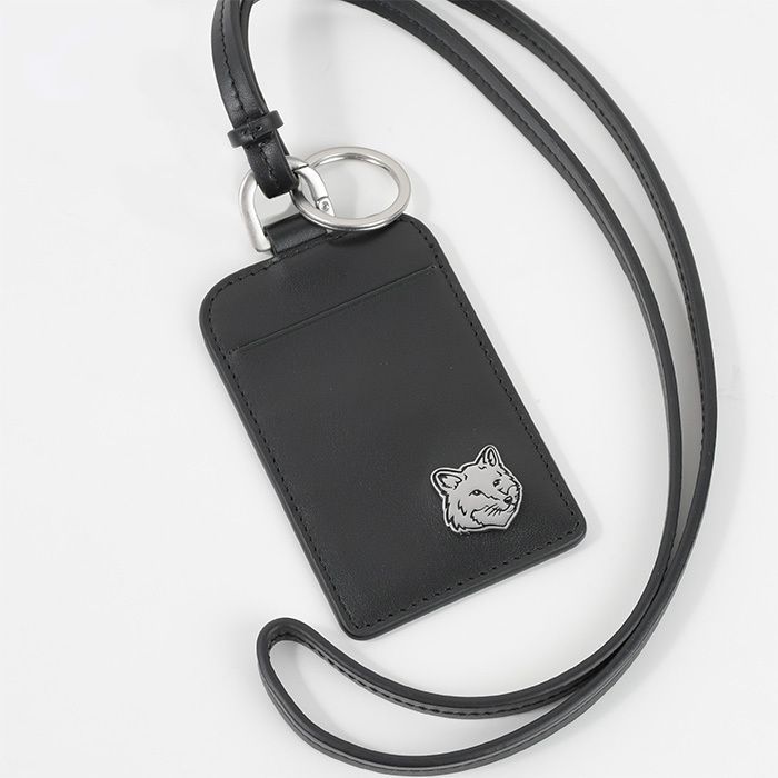 Maison Kitsune フォックスヘッド ジップカードホルダー フォックスヘッド ジップ カード ホルダー | Maison Kitsuné