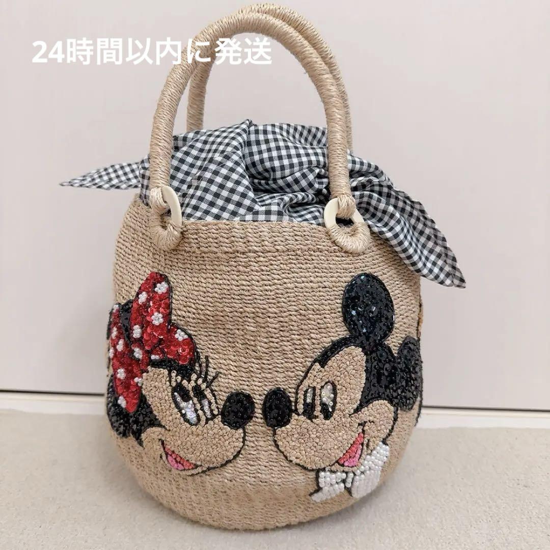 ビームスボーイ 20th 別注 ディズニー オールスター カゴバッグ