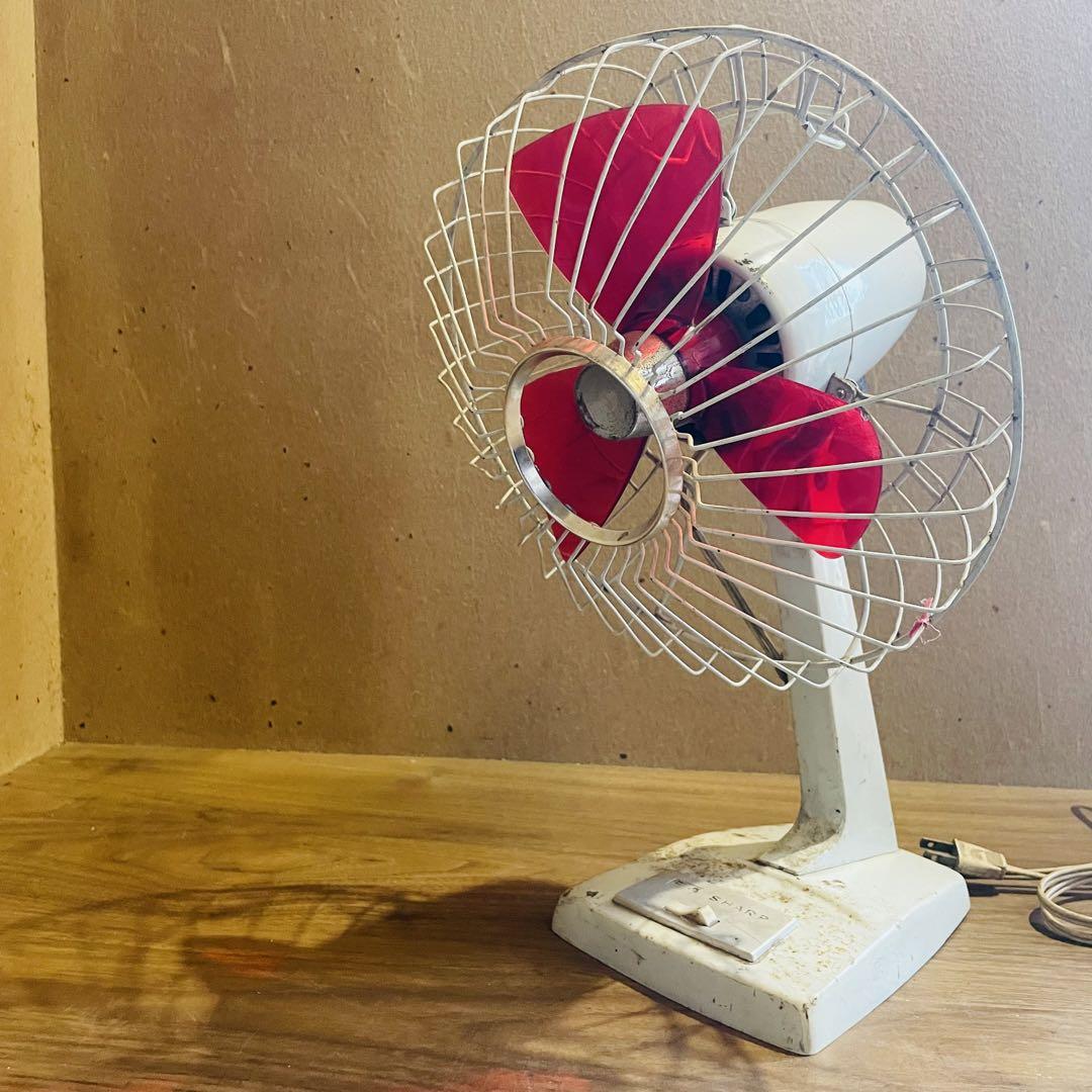 SHARP シャープ 扇風機 PD-421 赤羽根 昭和 レトロ 当時物 SHARP シャープ 扇風機 PD-421 赤羽根 昭和 レトロ 当時物