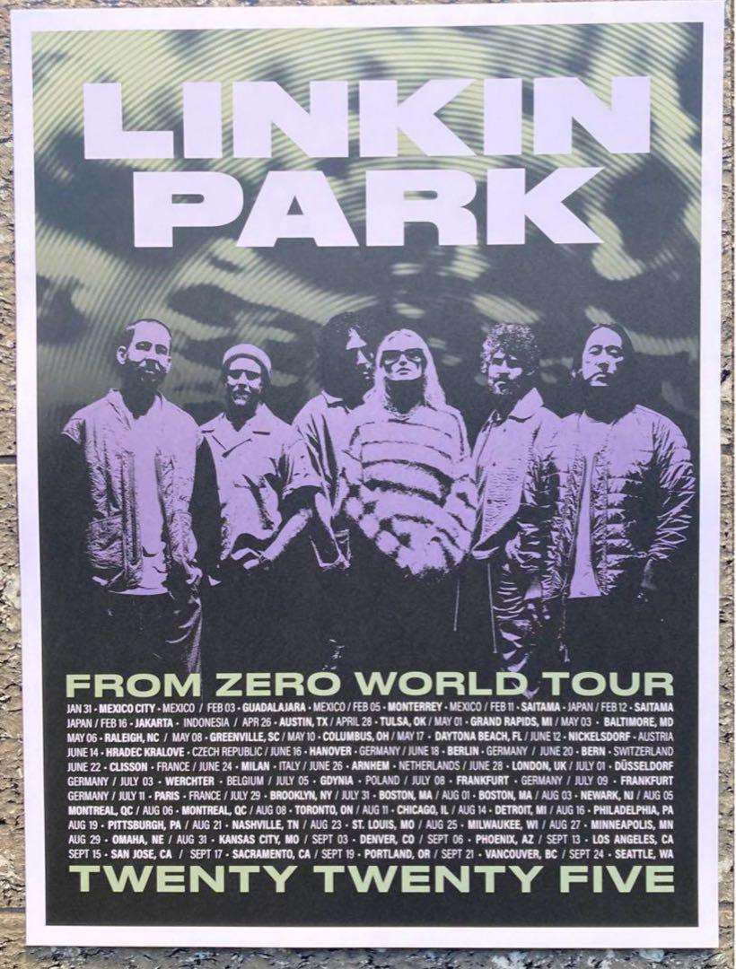 LINKIN PARK リンキンパーク ポスター リトグラフ Tour 2025