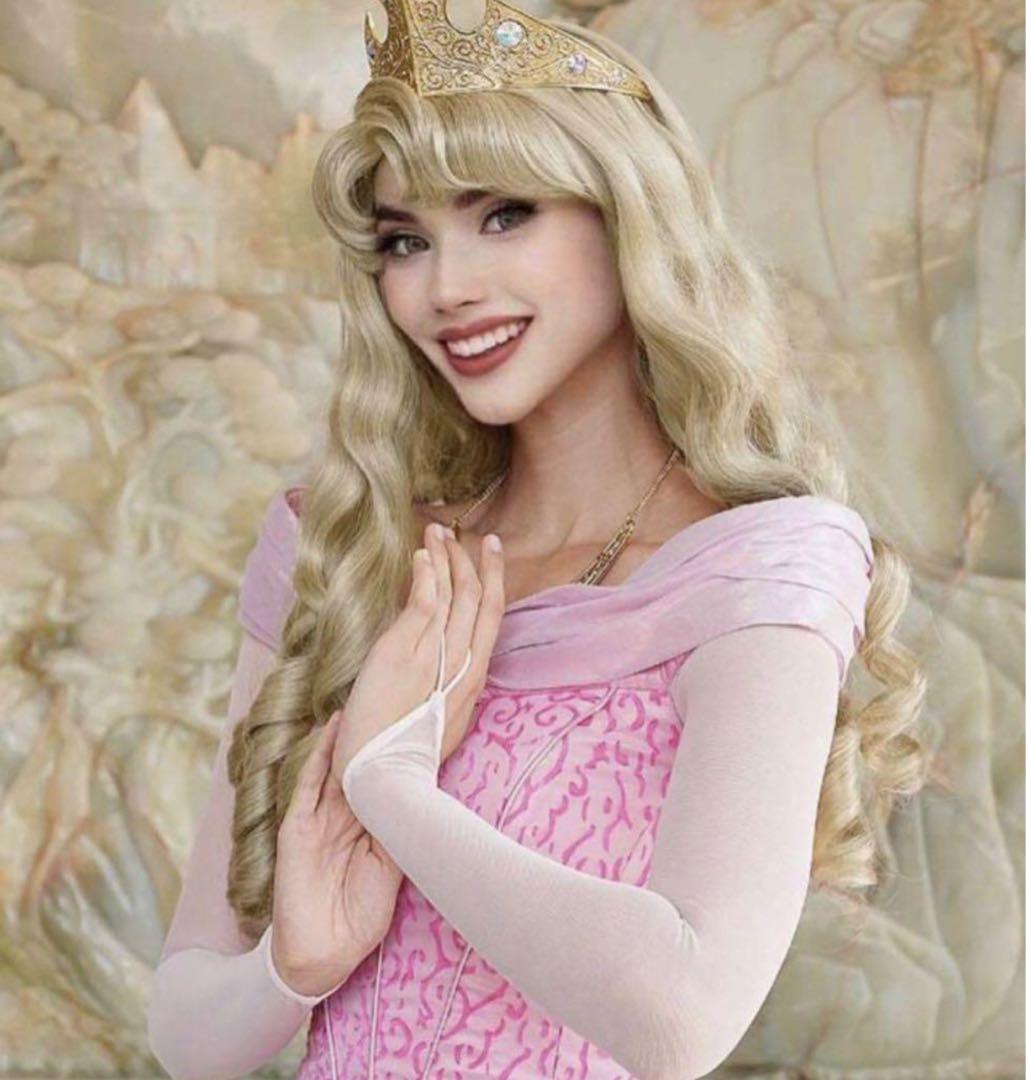眠れる森の美女 オーロラ姫 ブライアローズ コスプレ ウィッグ D