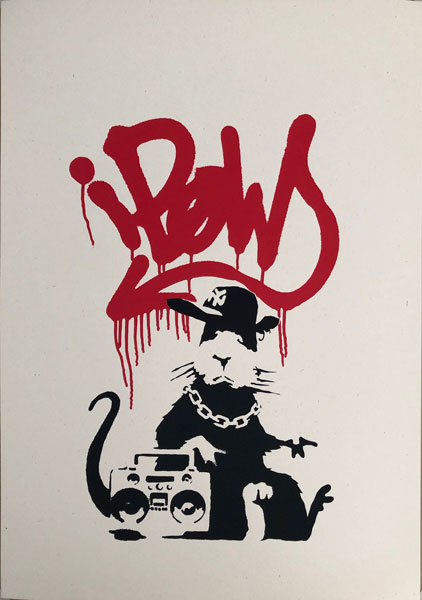 最終決算 バンクシー / リプロダクション WCP ” RAT GANGSTA “ BANKSY 版画