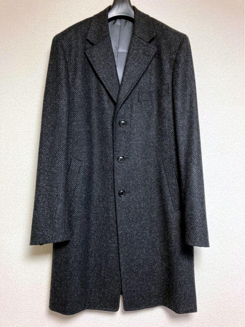 極美品　麻布テーラー×カノニコ　ウール　チェスターコート 64610079ab6793b0ff756f305dc768