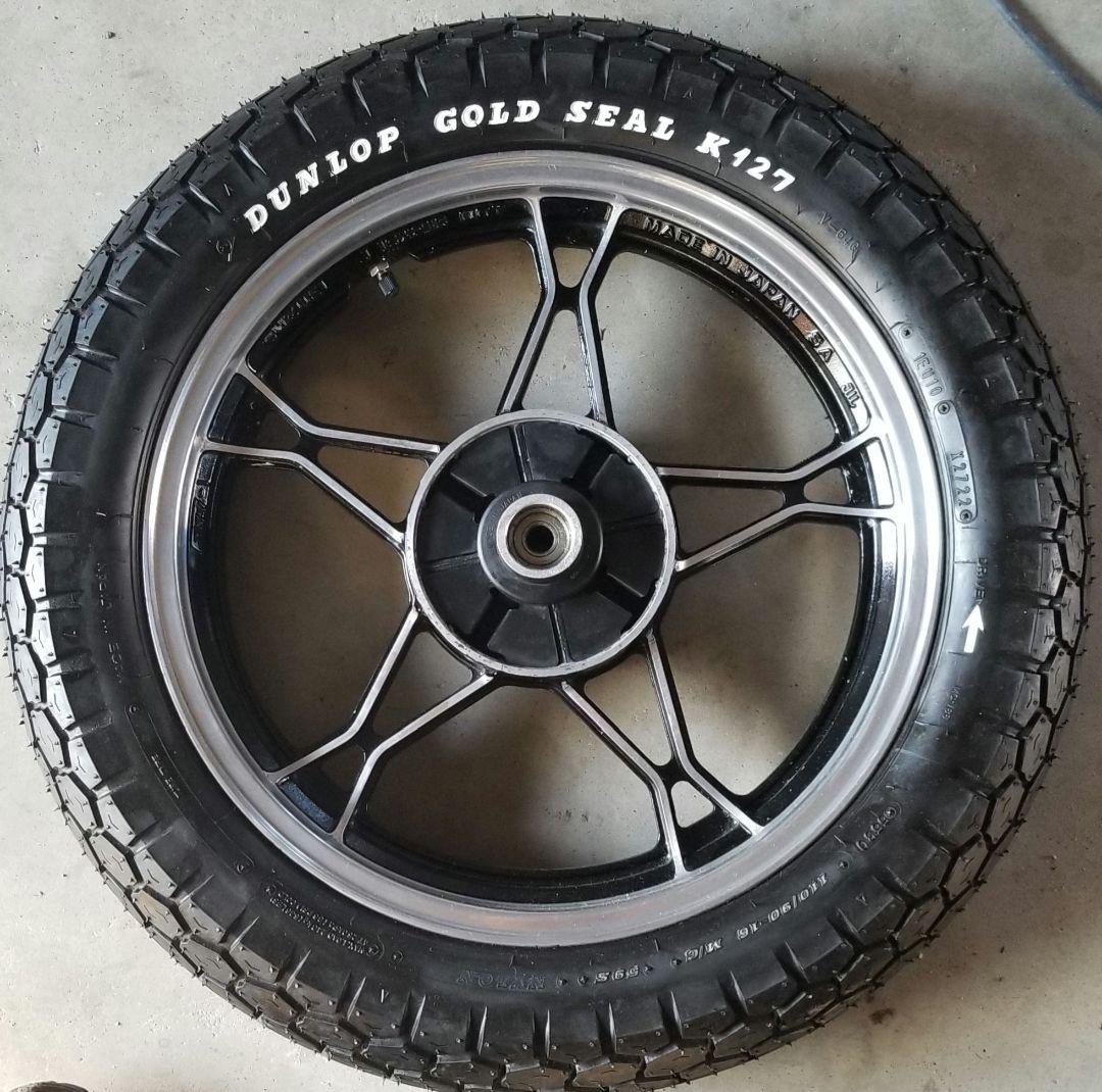 gn125h gn125 純正リヤホイール　タイヤ付き Yahoo!オークション -「gn125 ホイール」(リア) (スズキ用)の