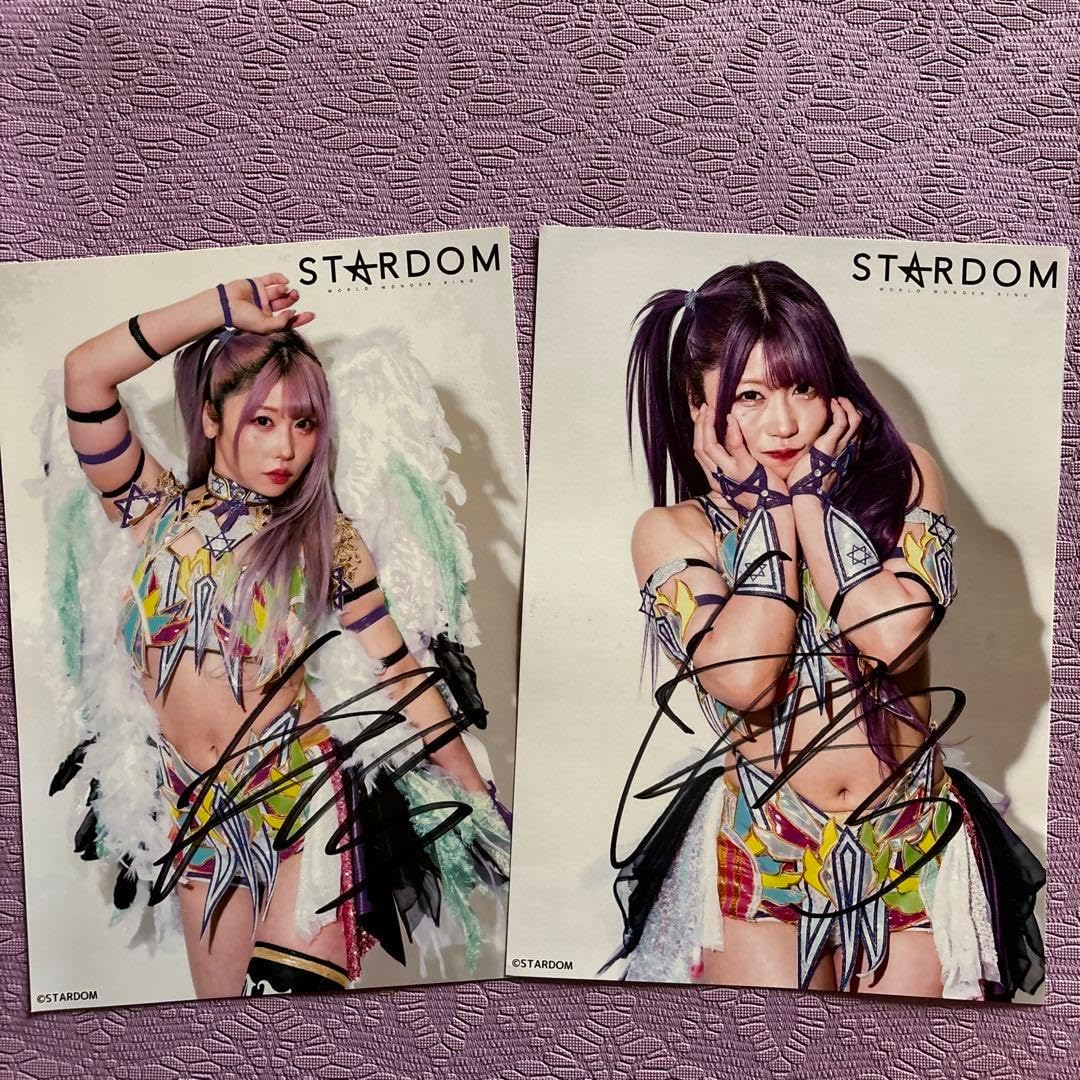 5枚　A4ポートレート　STARDOM　中野たむ　管理番号F09 中野たむ 直筆サイン入りポートレート A4 スターダム stardomの