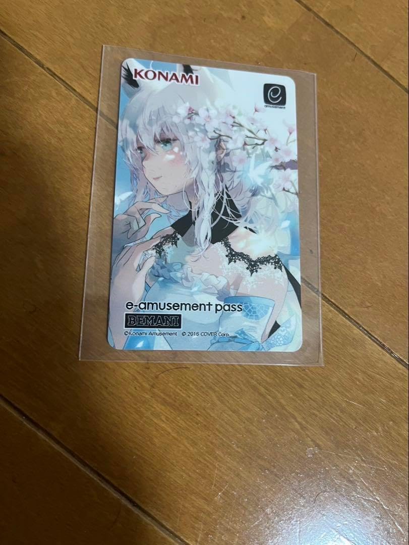 SOUND VOLTEX×白上フブキ e-amusement pass Hololive Shirakami Fubuki Sound Voltex E-Amusement Pass Card
