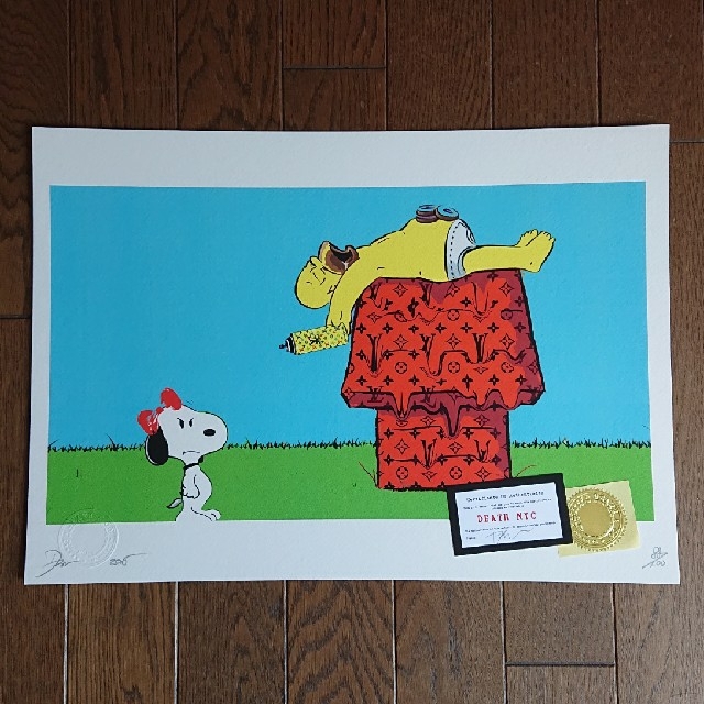 スヌーピー ルイヴィトン 犬小屋 DEATH NYC 限定ポスター（DEATH