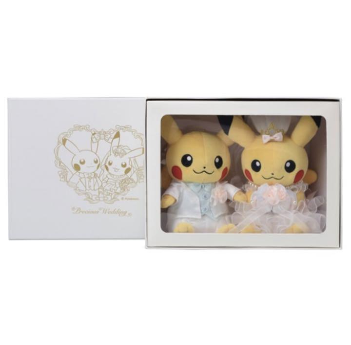 新品　ピカチュウ ウェディングドールセット ポケモン - ピカチュウウェディング ぬいぐるみセット和装verの