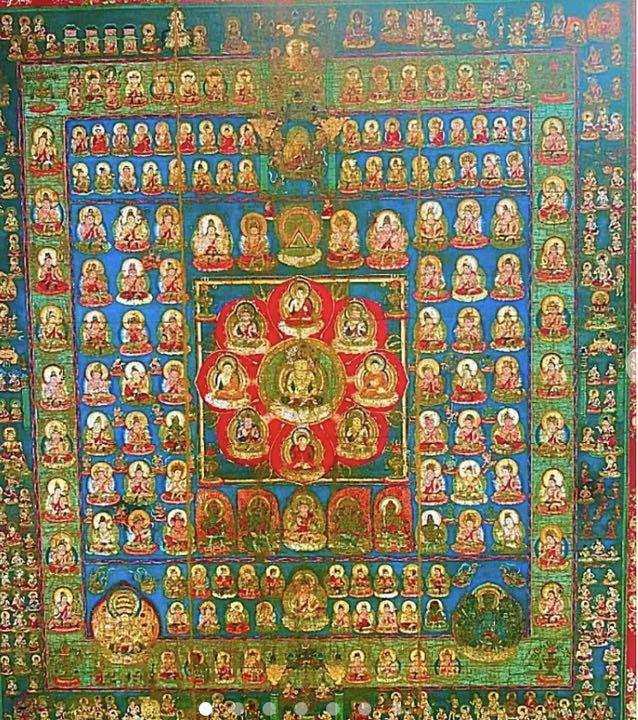 瞑想等に！世界遺産東寺　国宝曼荼羅図（金剛界・胎蔵界）　複写2種セット 世界遺産東寺 国宝曼荼羅図（金剛界・胎蔵界） 複写2種セット