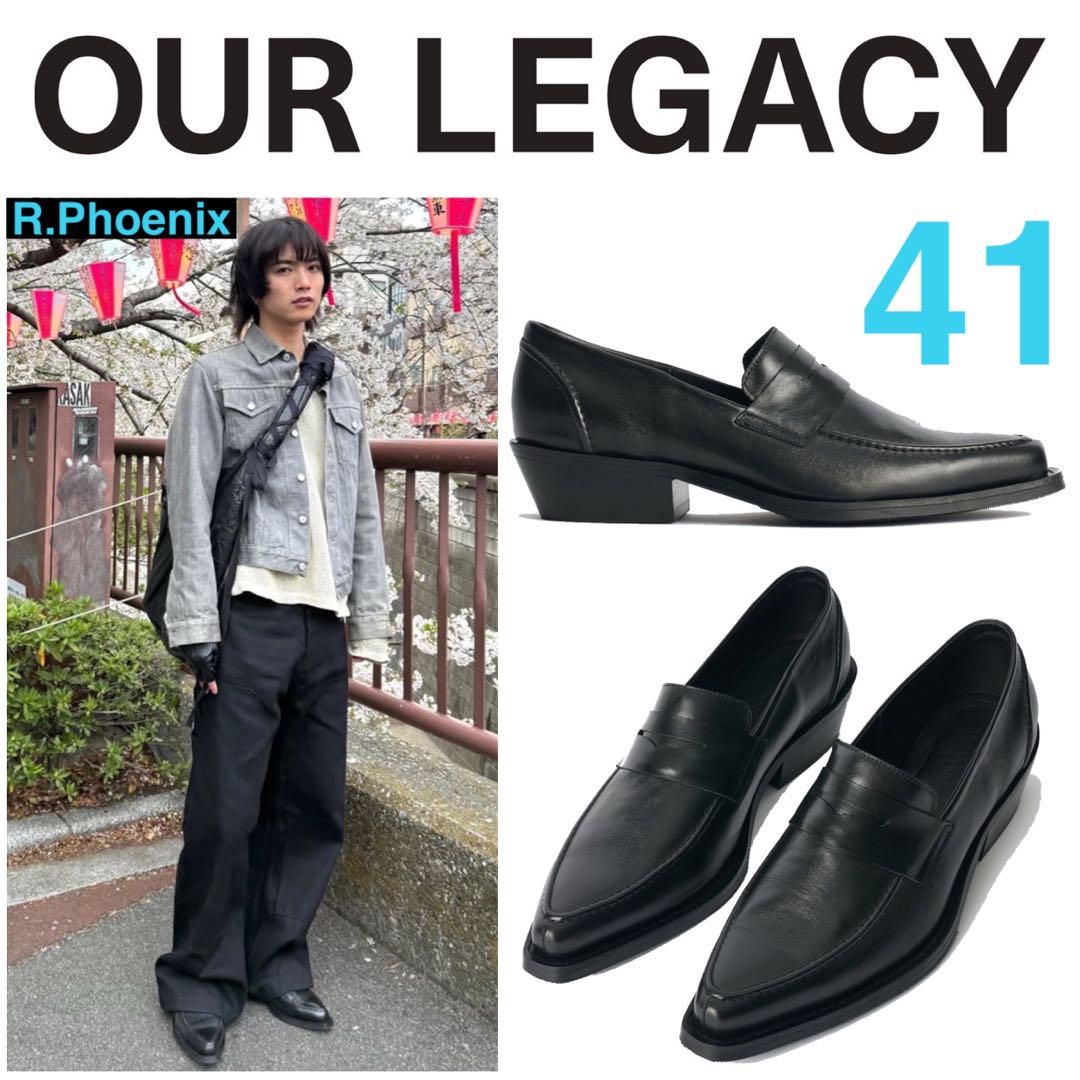 【OUR LEGACY】CYPHER LOAFER 41 Our Legacy - Cypher Loafer Sombre Satin Bovine