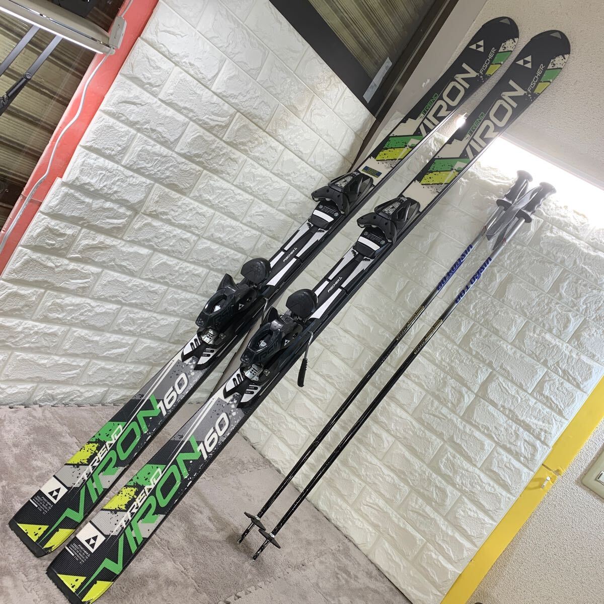 スキー FISCHER VIRON 8.8 160cm Fischer VIRON 160 スキー板 160cmストック キザキ105（Fischer