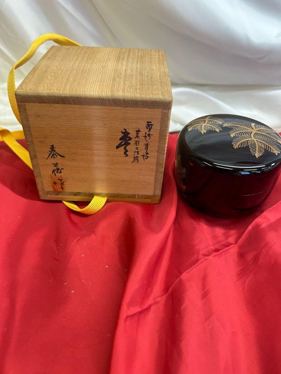 T 大樋焼　香合　蟷螂　カマキリ　盛り上げ図　黄布　合わせ箱 大樋四方香合 鳥つまみ 十代 大樋長左衛門(作) 共箱 | 古美術ささき
