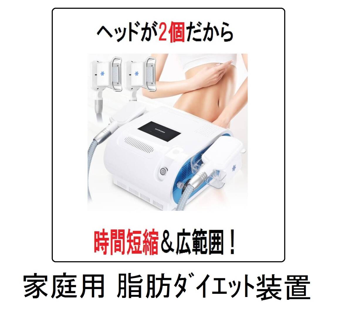 強力2個ヘッド痩身マシーン脂肪ダイエット体脂肪ぽっこりお腹EMS
