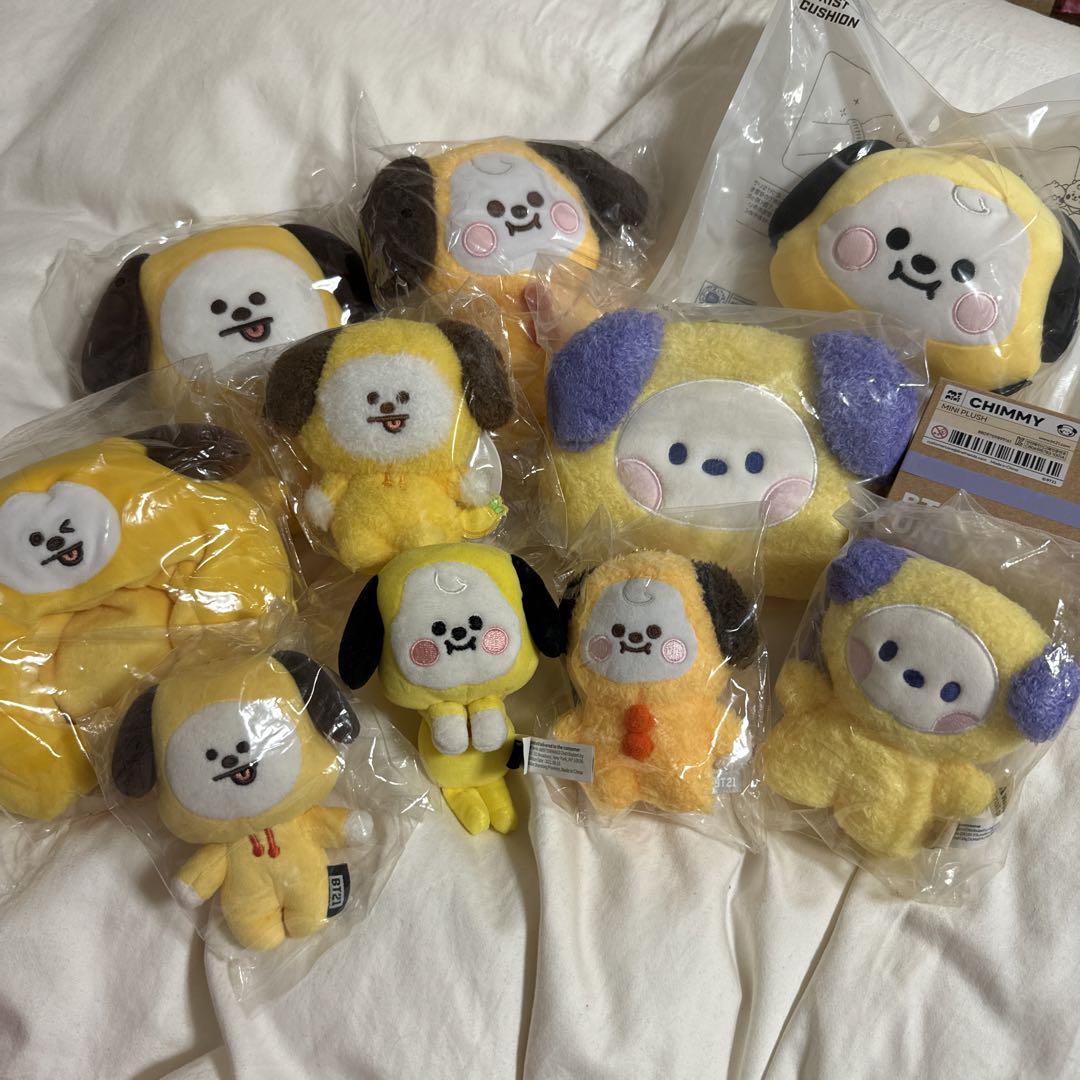 【 BTS 】CHIMMY チミー FLUFFY ぬいぐるみキーリング 巾着 BTS 】CHIMMY チミー FLUFFY ぬいぐるみキーリング 巾着