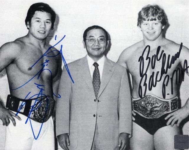 【UACCRD】藤波 辰爾&ボブバックランド直筆サイン■プロレスラー/ドラゴン&ニューヨークの帝王● UACCRD】藤波 辰爾&ボブバックランド直筆サイン□プロレスラー