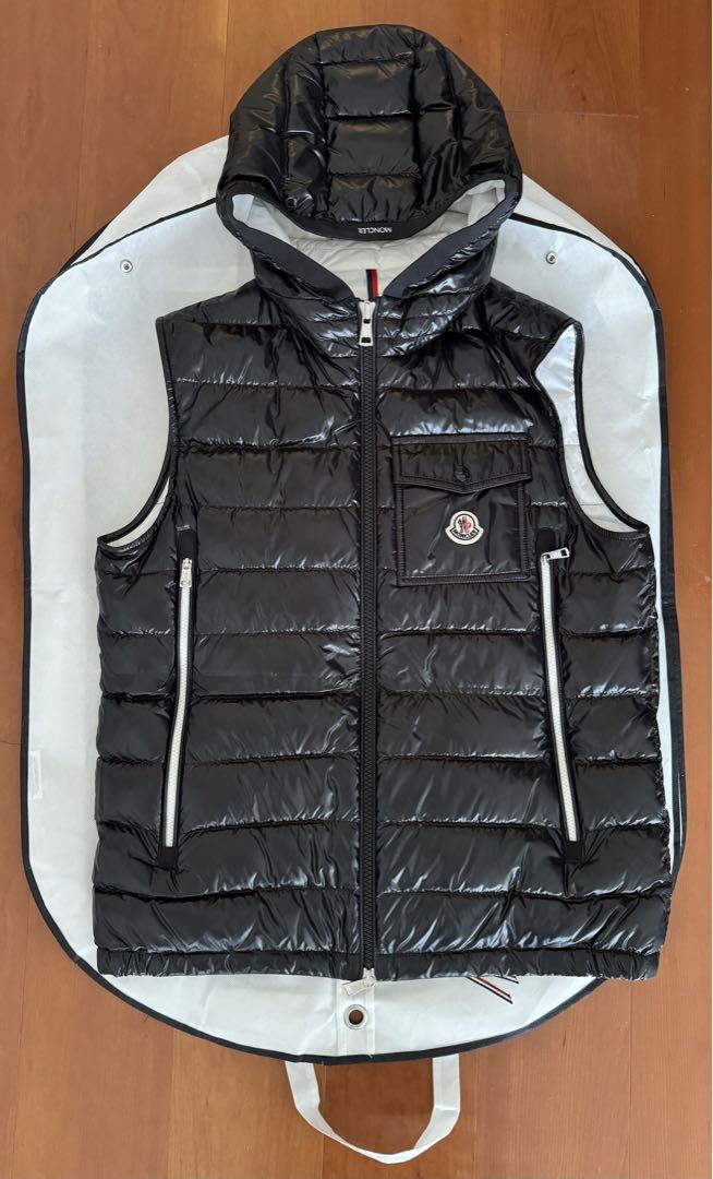 MONCLER23春夏メンズ フード付きライトダウンベスト RAGOT 黒 3