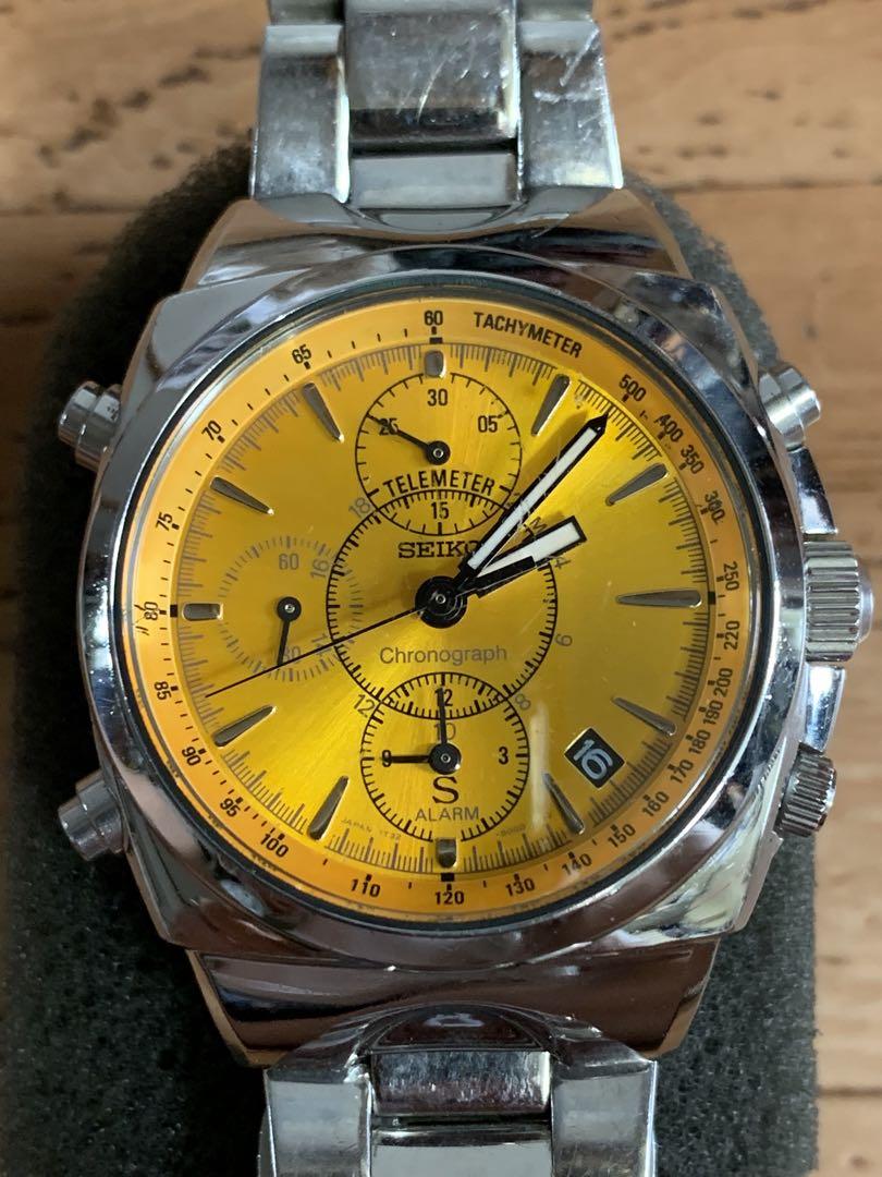 SEIKO クロノグラフ 7T32-9000 クォーツ 腕時計 説明書付き SEIKO - SEIKO 7T32-9000 セイコー クロノグラフ クォーツ デイ